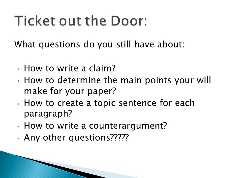 Figure It Out: How to Write a Topic Sentence for an Argumentative Essay